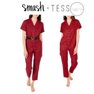 SMASH + Tess Roxy Roaring Red Romper Size XS